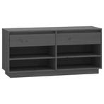 Grijze Schoenenkast - Massief Hout - 47% Korting!, Huis en Inrichting, Ophalen of Verzenden, Nieuw