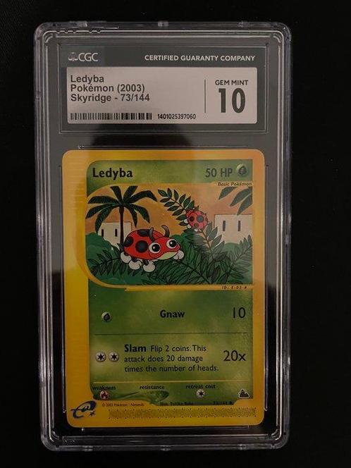 Pokémon - 1 Graded card - Skyridge - Ledyba - CGC 10, Hobby en Vrije tijd, Verzamelkaartspellen | Pokémon