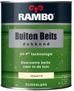 RAMBO Buitenbeits Dekkend - Gebroken wit 1102 - 0,75 liter, Wit, Nieuw, Beits, Ophalen of Verzenden