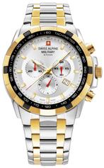 Swiss Alpine Military 7043.9142 Starfighter horloge 46 mm, Overige merken, Staal, Staal, Verzenden