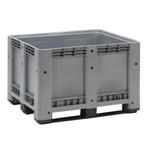 Kunststof Palletbox Grijs 1200 x 1000 x 780 mm 3 sleden -, Doe-het-zelf en Verbouw, Hout en Planken, Verzenden, Nieuw