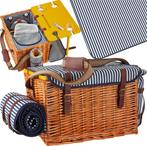 2dekans | tectake® complete Picknickmand Set Texel - Luxe, Ophalen of Verzenden, Zo goed als nieuw