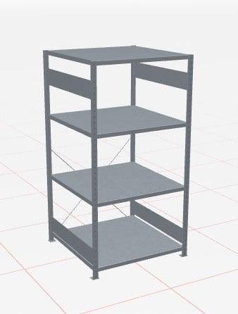 SCHULTE Legbordstelling MULTIplus250 - H2000 x B1000 x D1000, Doe-het-zelf en Verbouw, Overige Doe-het-zelf en Verbouw, Gebruikt