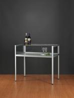 Luxe vitrinekast laag aluminium 120 cm, Nieuw in verpakking