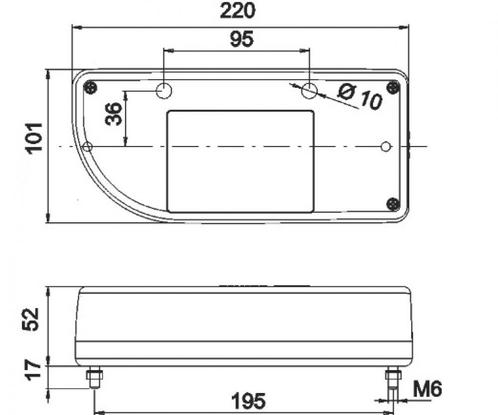 Jokon Achterlicht 821 Rem/ Knipper/ Kenteken/ Mist/, Caravans en Kamperen, Kampeeraccessoires, Nieuw