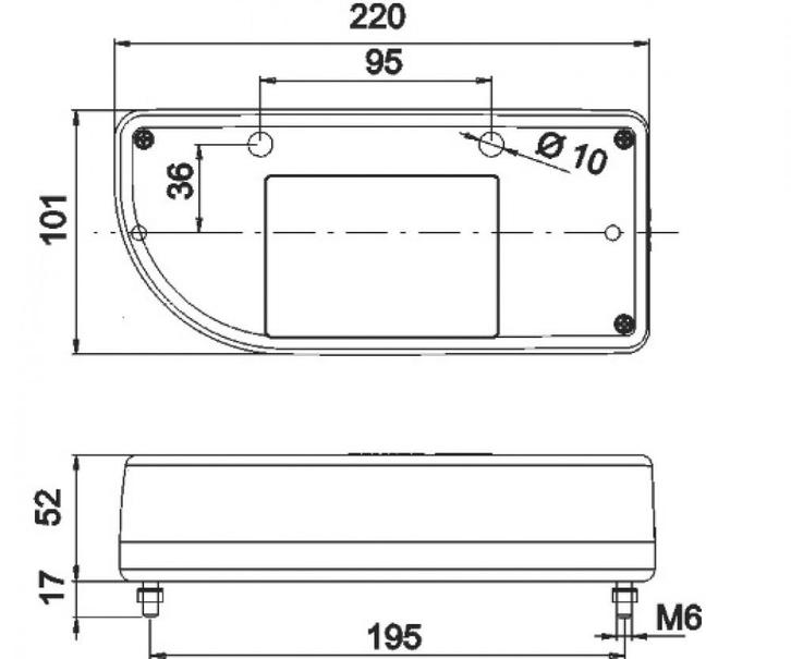 Jokon Achterlicht 821 Rem/ Knipper/ Kenteken/ Mist/, Caravans en Kamperen, Kampeeraccessoires, Nieuw