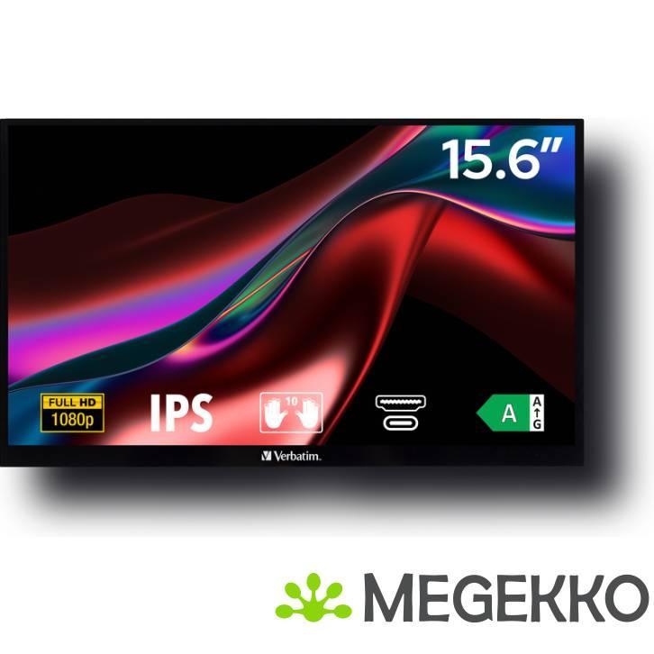 Verbatim PMT-15 15.6  Full HD Touchscreen Portable IPS, Computers en Software, Monitoren, Nieuw, Verzenden