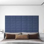 vidaXL Wandpanelen 12 st 0,54 m² 30x15 cm stof blauw, Verzenden, Nieuw