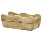 vidaXL Plantenbak verhoogd 50x18x18 cm geïmpregneerd, Tuin en Terras, Bloembakken en Plantenbakken, Minder dan 30 cm, Verzenden