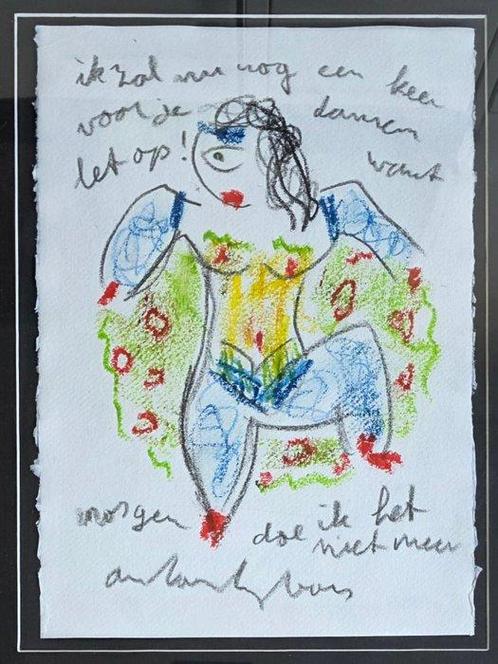 Anton Heyboer (1924-2005) - Can Can danseres, Antiek en Kunst, Kunst | Schilderijen | Modern
