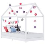 vidaXL Kinderbedframe massief grenenhout wit 90x200 cm, Kinderen en Baby's, Kinderkamer | Bedden, Verzenden, Nieuw