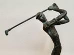 Beeld, Golfspeler - 30 cm - Brons, Antiek en Kunst