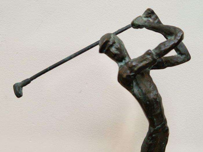 Beeld, Golfspeler - 30 cm - Brons, Antiek en Kunst, Curiosa en Brocante