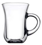 GGM Gastro | (48 stuks) Theeglas met handvat - AQUA - 140 ml, Huis en Inrichting, Keuken | Servies, Verzenden, Nieuw, Effen
