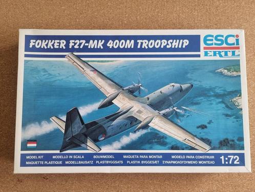 ESCI 9112 Fokker F27-MK 400M Troopship 1:72 NL DECALS!, Hobby en Vrije tijd, Modelbouw | Vliegtuigen en Helikopters, Verzenden