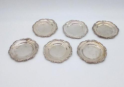 Onderzetter (6) - .800 zilver, Antiek en Kunst, Antiek | Goud en Zilver