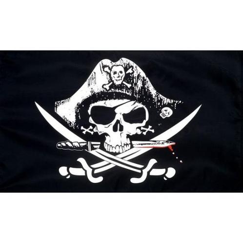 Piratenvlag Crossed sabres - Vlaggen, Hobby en Vrije tijd, Feestartikelen, Ophalen of Verzenden