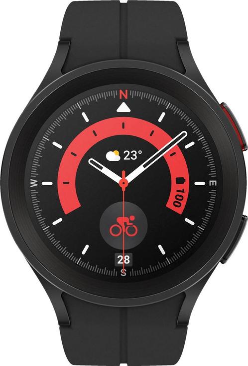 Samsung Galaxy Watch 5 Pro Zwart 45mm slimme horloges, Sieraden, Tassen en Uiterlijk, Smartwatches, Verzenden