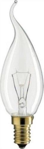 Philips Gloeilamp Helder Kaars Bended-Tip 15W E14 -10stuks, Huis en Inrichting, Philips Kaars 15W BT helder E14, Minder dan 30 watt