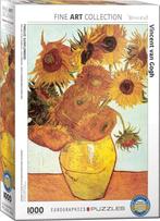 Twelve Sunflowers - Vincent van Gogh Puzzel (1000 stukjes) |, Hobby en Vrije tijd, Denksport en Puzzels, Verzenden, Nieuw