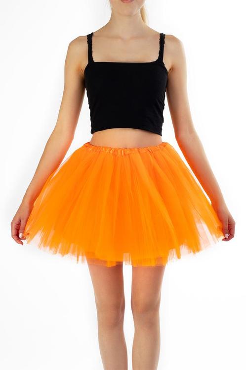 KIMU® Tutu Oranje Tule Rokje XL XXL 3XL Blacklight Petticoat, Kleding | Dames, Carnavalskleding en Feestkleding, Kleding, Nieuw