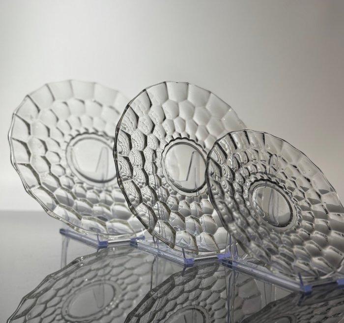 Val Saint Lambert - René Delvenne - Bord (3) - Kristal -, Antiek en Kunst, Antiek | Glas en Kristal