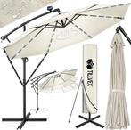 Zweefparasol XL - diameter 350cm - met LED op zonne-energie, Verzenden, Nieuw