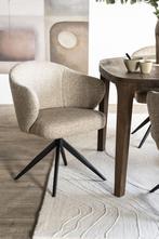 Stoel Eleonora CONNER Taupe *NIEUW* Eetkamerstoel, Overige kleuren, Nieuw, Stof, Eén