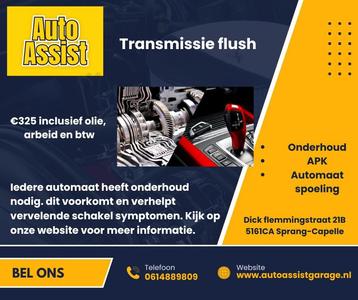 Transmissie flush beschikbaar voor biedingen