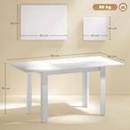 Uitschuifbare Eettafel, 120-160 X 70 Cm, Verstelbare Keukent, Huis en Inrichting, Tafels | Eettafels, Verzenden, Nieuw