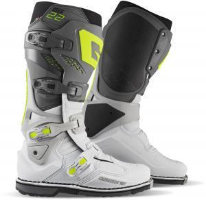 Gaerne SG-22 MX Boots Anthracite / Wit / Grijs, Motoren, Kleding | Motorkleding, Ophalen of Verzenden