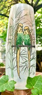 Legras & Cie. - Vaas - Art Nouveau met geëmailleerde, Antiek en Kunst