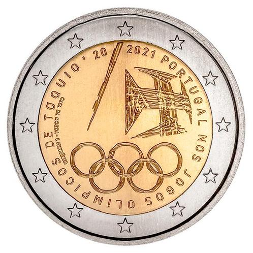 Portugal 2 Euro Olympische Spelen 2021, Postzegels en Munten, Munten | Europa | Euromunten, Verzenden