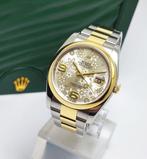 Rolex - Datejust 36 Gold/Steel “Floral Dial” - Ref. 116203 -, Nieuw