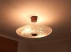 Plafondlamp - Glas, Hout - Schaallamp, Huis en Inrichting, Nieuw