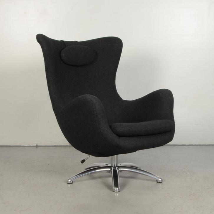 Design fauteuil Bröderna Anderssons Status - Antraciet, Huis en Inrichting, Bureaustoelen, Ophalen of Verzenden