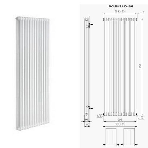 Designradiator Plieger Florence 1677 Watt Zijaansluiting, Doe-het-zelf en Verbouw, Sanitair, Overige typen, Nieuw, Ophalen of Verzenden