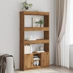 vidaXL Hoge kast 92x33x180 cm bewerkt hout artisanaal, Huis en Inrichting, Kasten | Boekenkasten, Verzenden, Nieuw, Overige houtsoorten