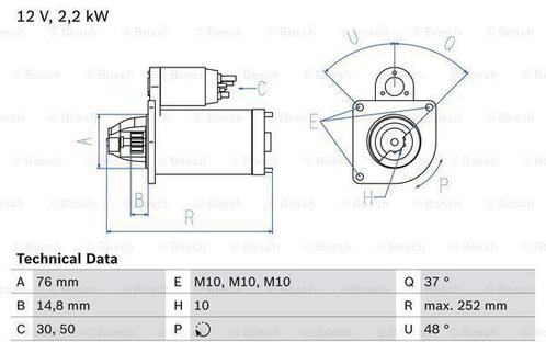 Startmotor / Starter FORD FIESTA IV,/limousine,/Van (1...., Auto-onderdelen, Motor en Toebehoren, Nieuw, Ophalen of Verzenden