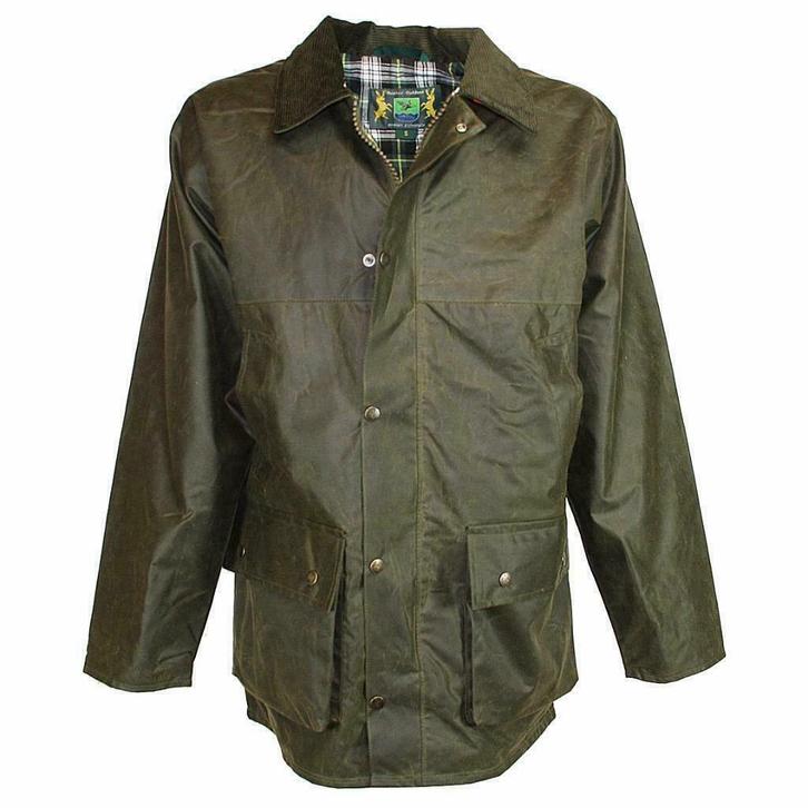 Hunter Jager Waxjas groen met wildzak en capuchon, Kleding | Heren, Jassen | Winter, Groen, Nieuw, Overige maten, Ophalen of Verzenden