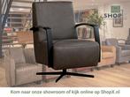 Leren draaifauteuil Mood - Rancho Steel (grijs) - Stervoet, Huis en Inrichting, Fauteuils, Nieuw, Ophalen of Verzenden, 50 tot 75 cm