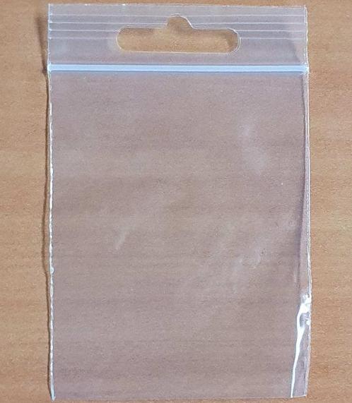 100 Gripzakjes met eurosleuf 60 x 80 mm 50 micron, Zakelijke goederen, Kantoor en Winkelinrichting | Kantoorartikelen, Verzenden