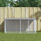 vidaXL Kippenhok met dak 203x98x90 cm gegalvaniseerd staal, Verzenden, Nieuw