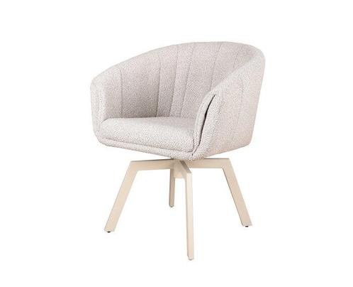 Eetkamerstoel Brussel draaibaar poot Mars beige - cosmo, Huis en Inrichting, Stoelen, Nieuw, Ophalen of Verzenden