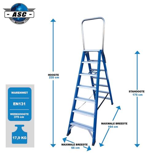 ASC Pro-Line Dubbele Trap (NIEUW !), Doe-het-zelf en Verbouw, Ladders en Trappen, Trap, Nieuw, Verzenden