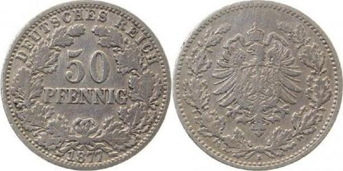 50 Pfennig Kaiserreich 1877h, Postzegels en Munten, Munten | Europa | Niet-Euromunten, Verzenden