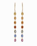 Statement oorbellen - 18 karaat Geel goud - 3.82ct. tw.