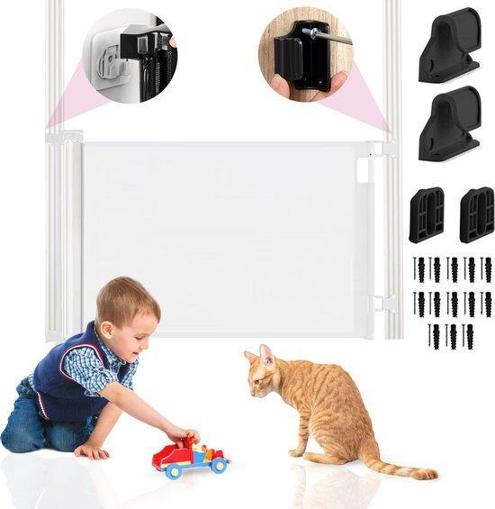 2dekans | Oprolbaar Traphekje met stickerfunctie -, Kinderen en Baby's, Traphekjes, Zo goed als nieuw, Ophalen of Verzenden