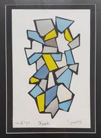 Siep Van Den Berg (1913-1998) - Collage in zwart en geel