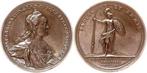 Rusland. Katharina II. 1762-1796. Silbermedaille 1770 von